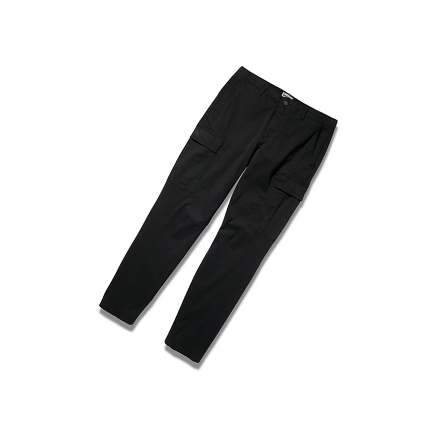 Men's Timberland Core Twill Cargo Pants Black | EAL-598761