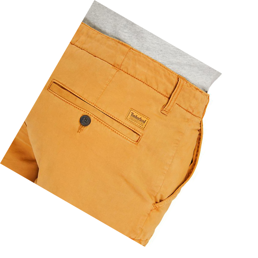 Men's Timberland Core Twill Cargo Pants Yellow | OEL-685312