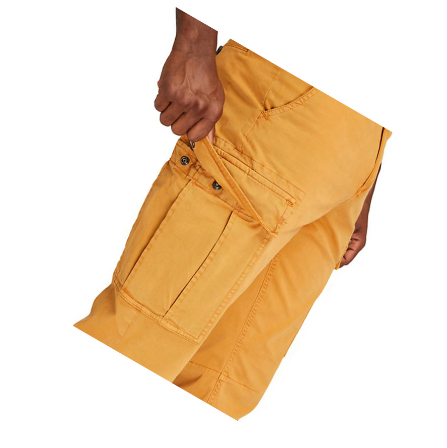 Men's Timberland Core Twill Cargo Pants Yellow | OEL-685312