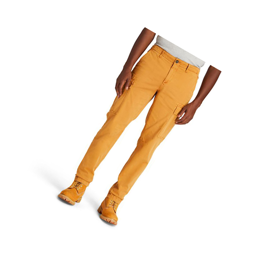 Men\'s Timberland Core Twill Cargo Pants Yellow | OEL-685312