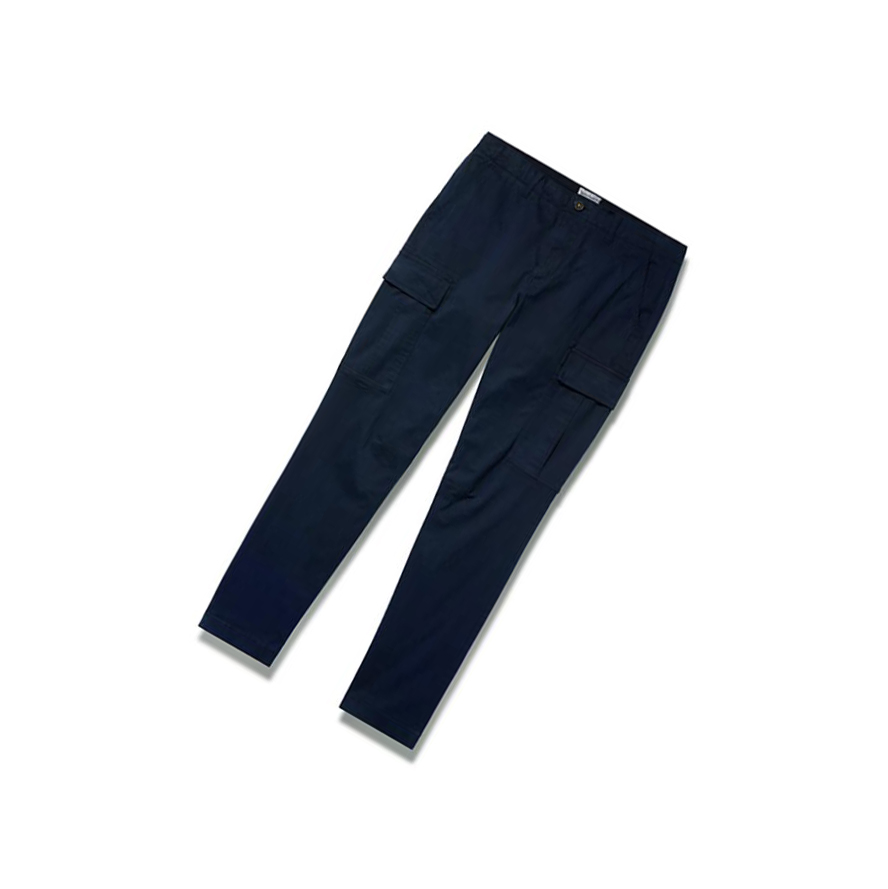 Men's Timberland Core Twill Cargo Pants Navy | SVQ-649350