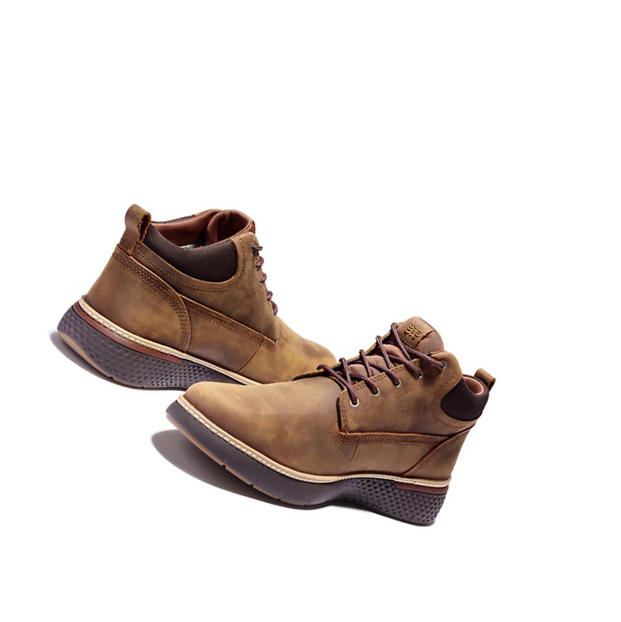 Men's Timberland Cross Mark Gore-Tex® Chukka Boots Brown | ELB-872043