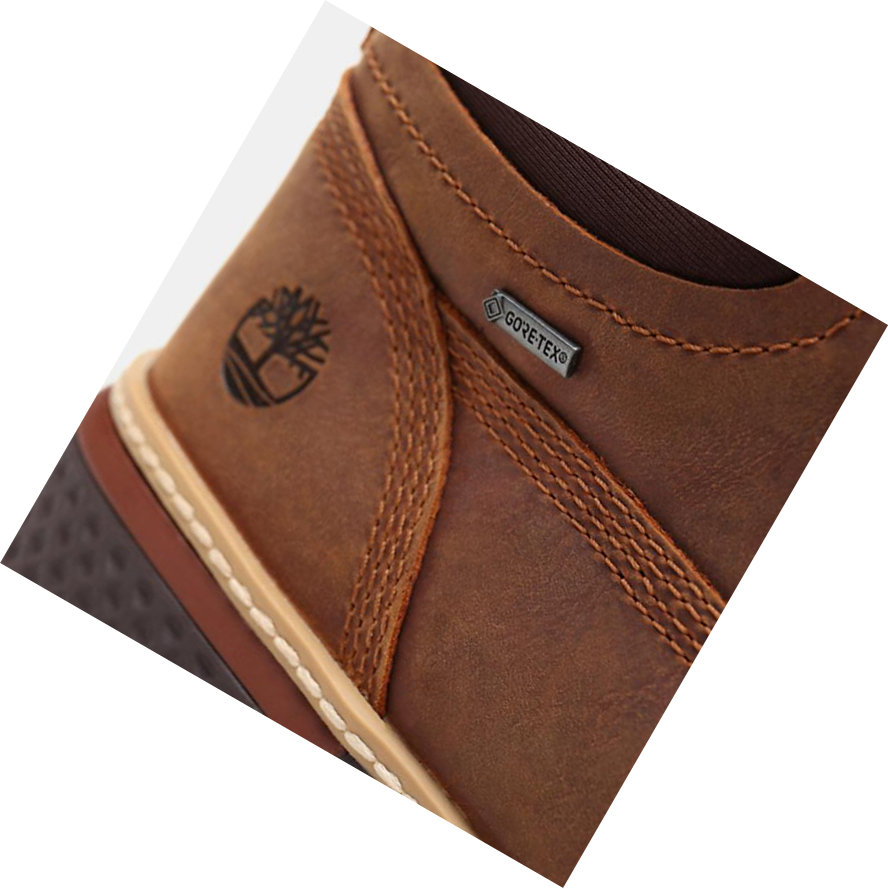 Men's Timberland Cross Mark Gore-Tex® Chukka Boots Brown | ELB-872043