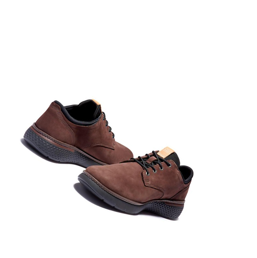 Men's Timberland Cross Mark Oxford Sneakers Dark Brown | IND-928135