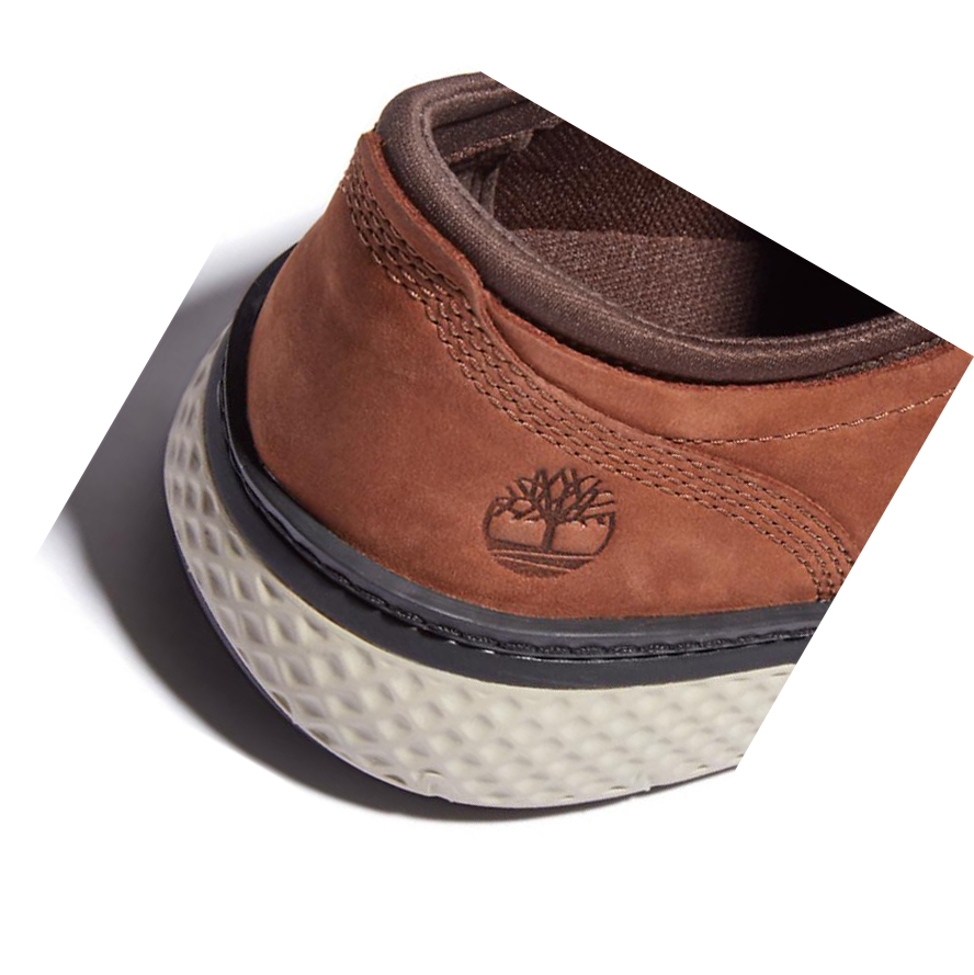 Men's Timberland Cross Mark Oxford Sneakers Brown | WYG-425810