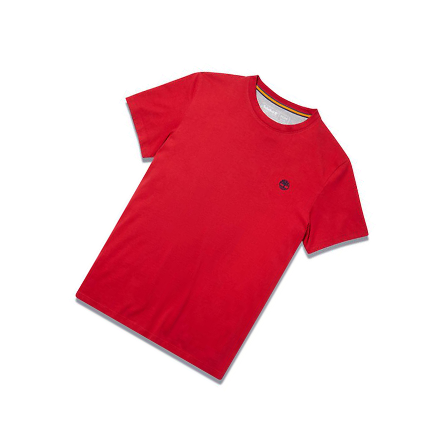 Men's Timberland Dunstan River Crew T Shirts Red | IKC-075392