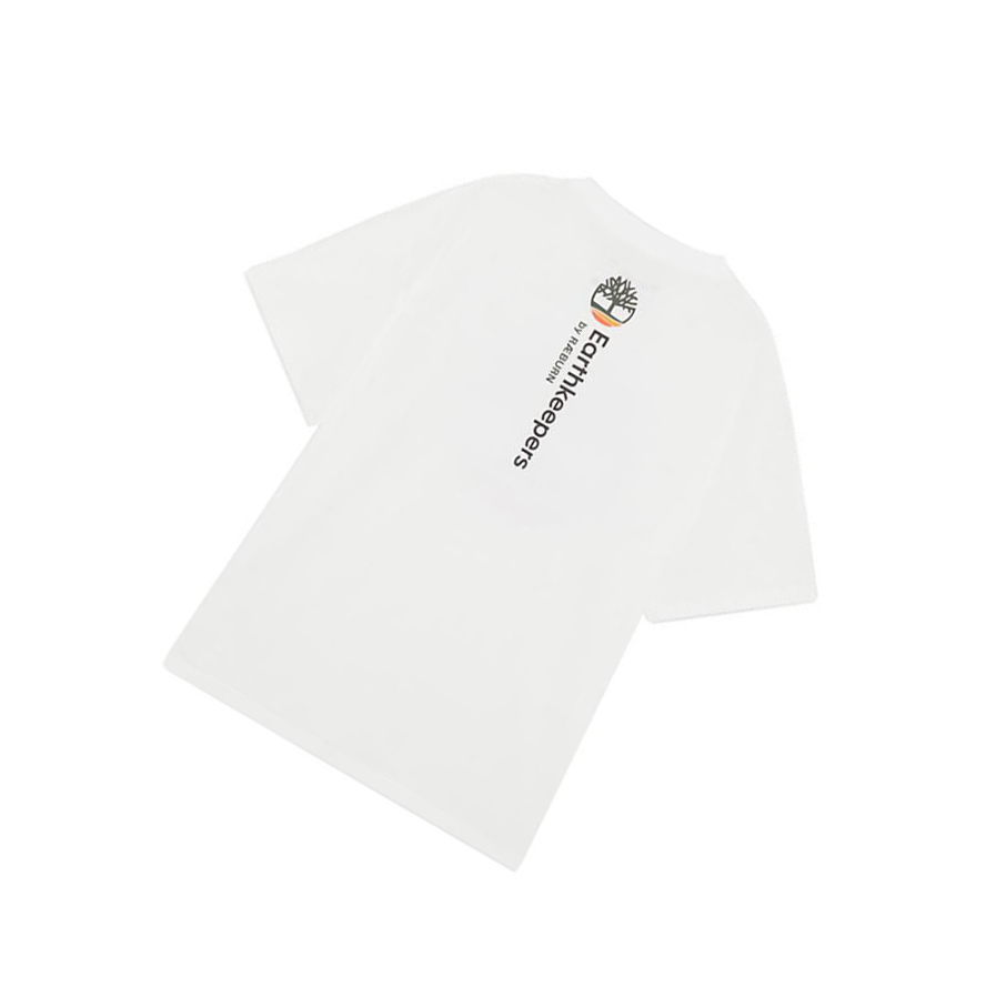 Men's Timberland Earthkeepers® by Raeburn All Gender Logo T Shirts White | GEN-125804