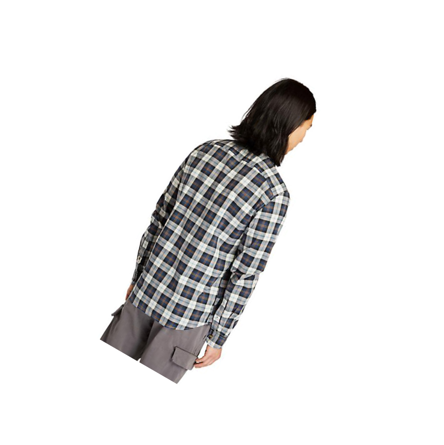 Men's Timberland Eastham River Tartan Shirts Light Grey | HYX-539416