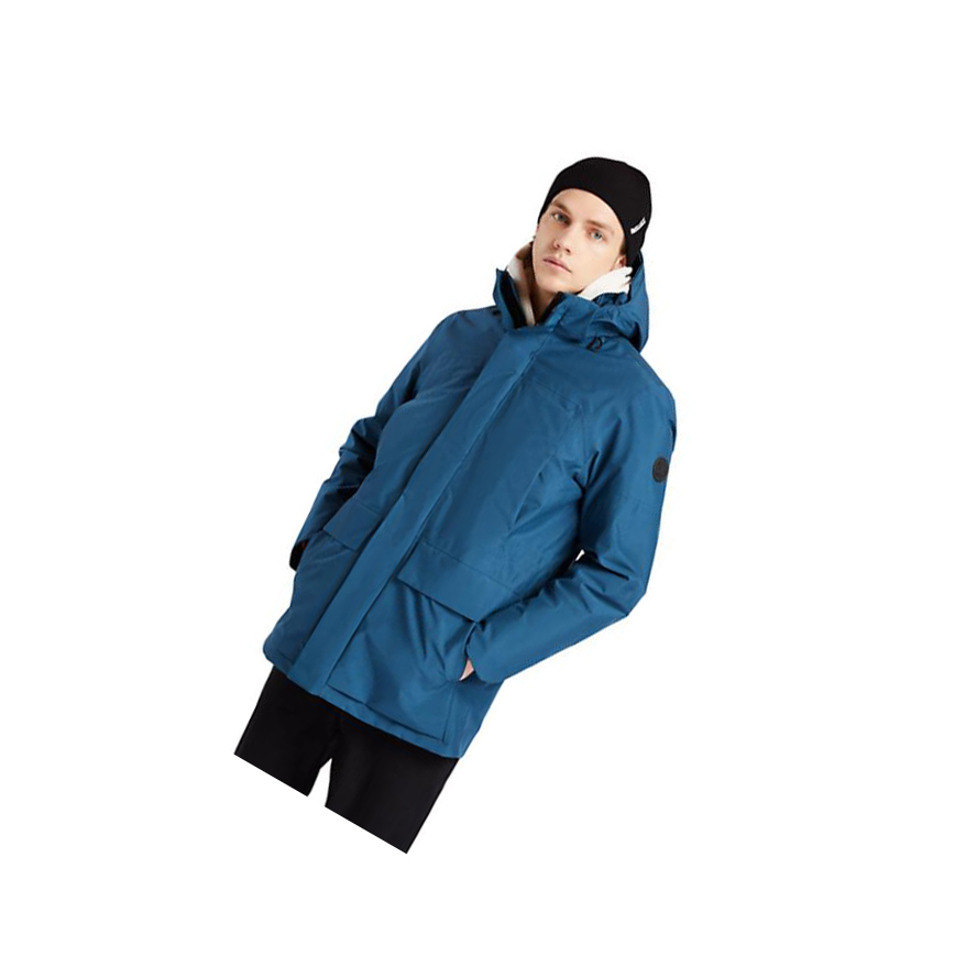 Men\'s Timberland Eco Ready EK+ 3-in-1 Waterproof Jackets Blue | FQW-307624