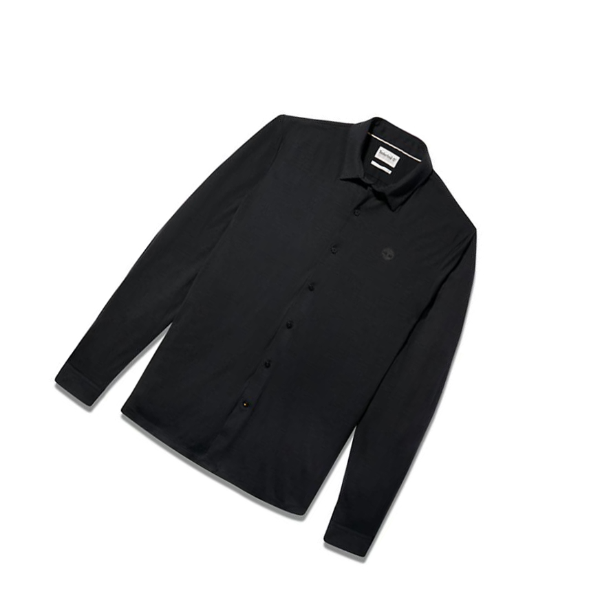 Men's Timberland Eco-ready Shirts Black | HQM-657208