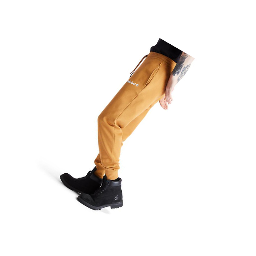 Men's Timberland Established 1973 Sweatpants Yellow | XVO-718295