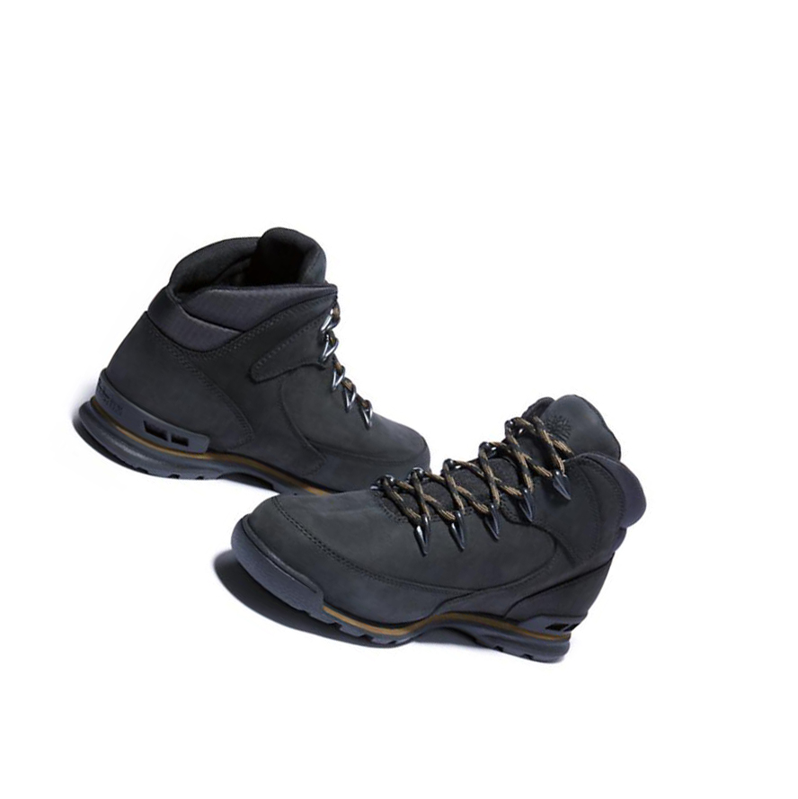 Men's Timberland Euro Rock Mid Hiker Hiking Boots Black | RET-346289