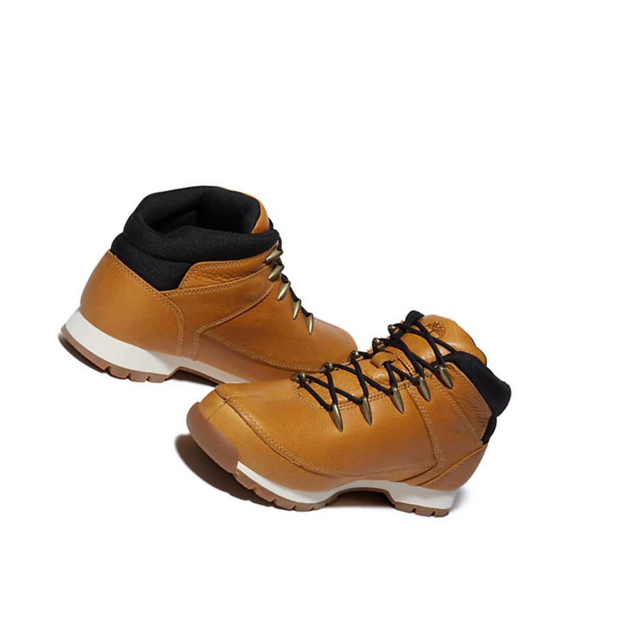 Men's Timberland Euro Sprint Hiker Full-grain Hiking Boots Yellow | KHB-298653