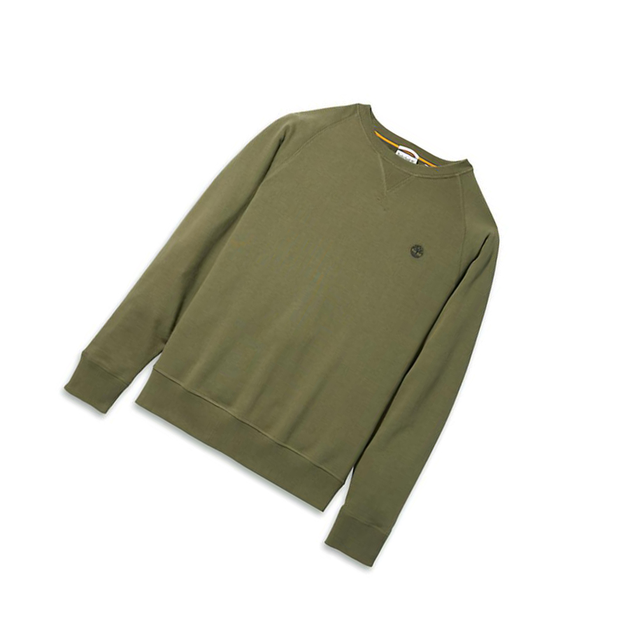 Men's Timberland Exeter River Sweatshirt Dark Green | AMZ-736054