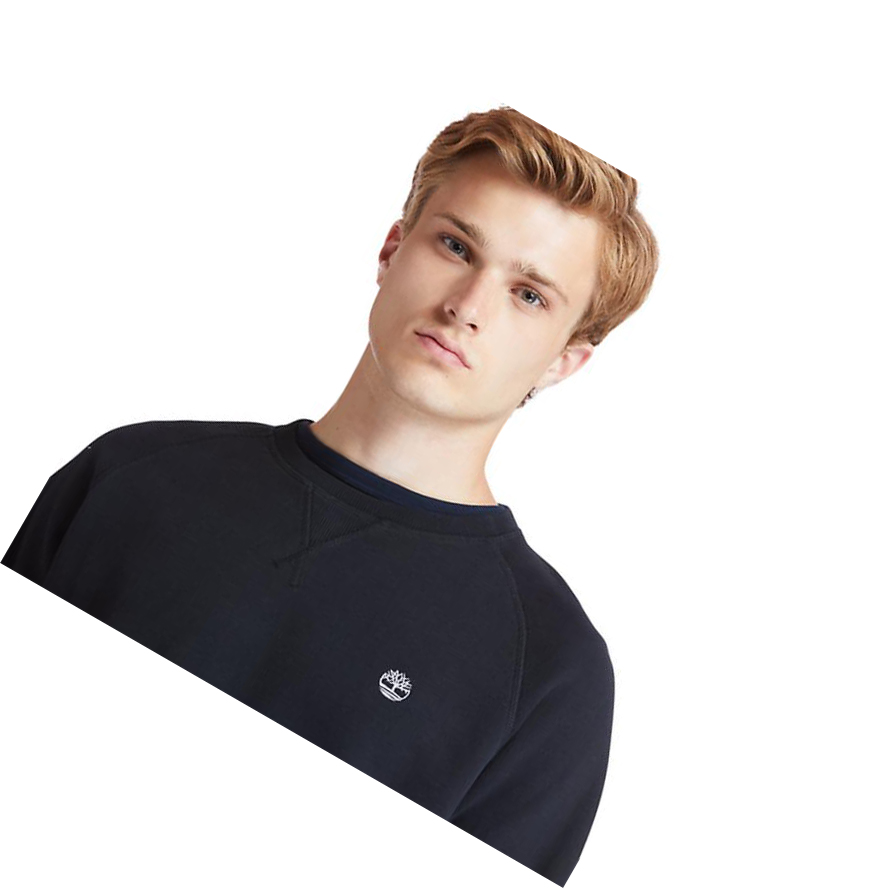 Men's Timberland Exeter River Sweatshirt Black | FVY-597832