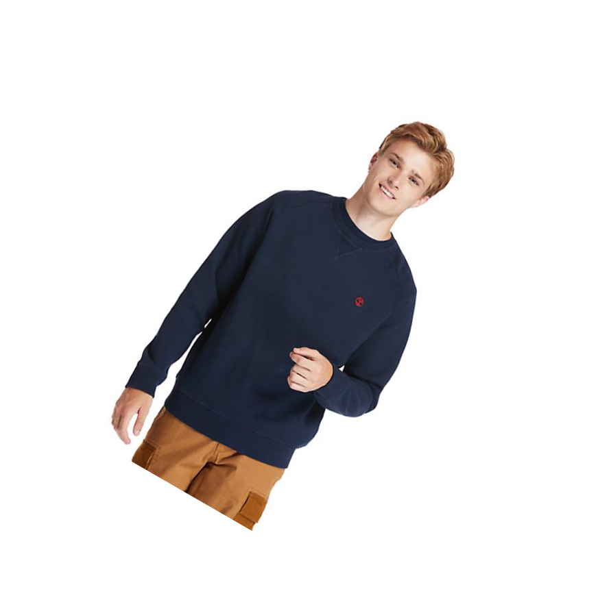 Men\'s Timberland Exeter River Sweatshirt Navy | SBG-219836