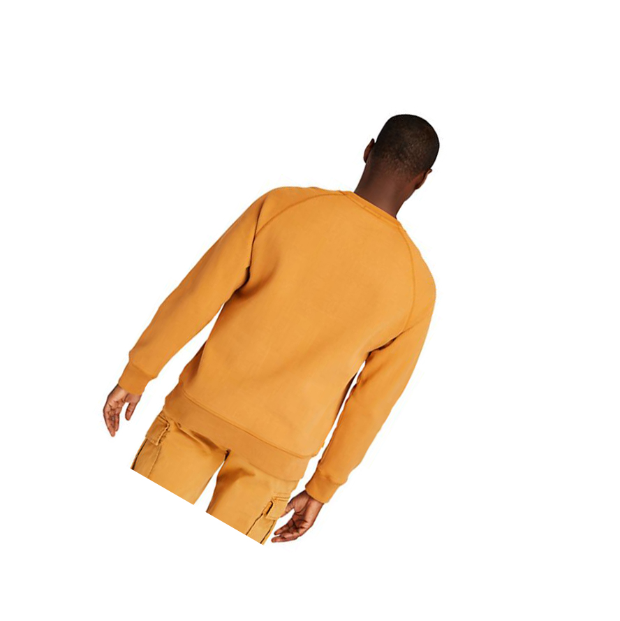 Men's Timberland Exeter River Sweatshirt Yellow | ZLX-948162