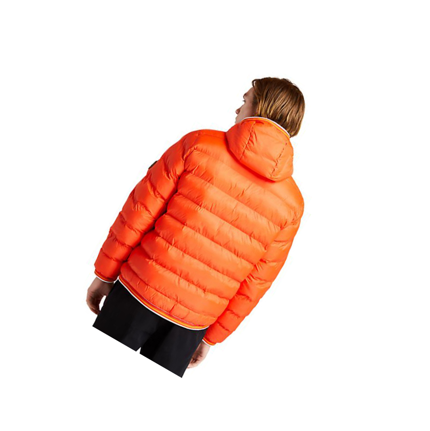 Men's Timberland Garfield Hooded Puffer Jackets Orange | YXJ-250963