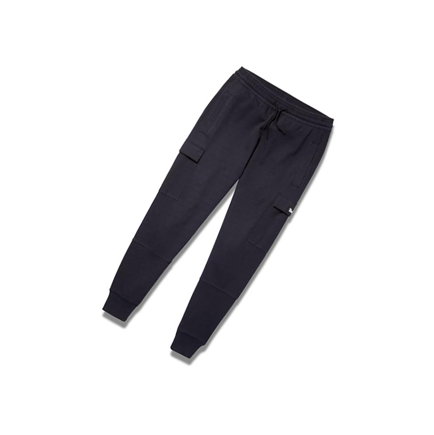 Men's Timberland Garment-Dyed Cargo Sweatpants Black | QAJ-315264