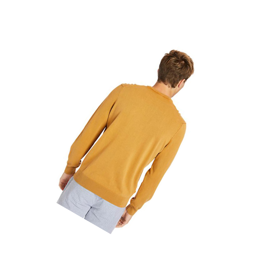 Men's Timberland Garment-Dyed Sweater Yellow | PYW-832451