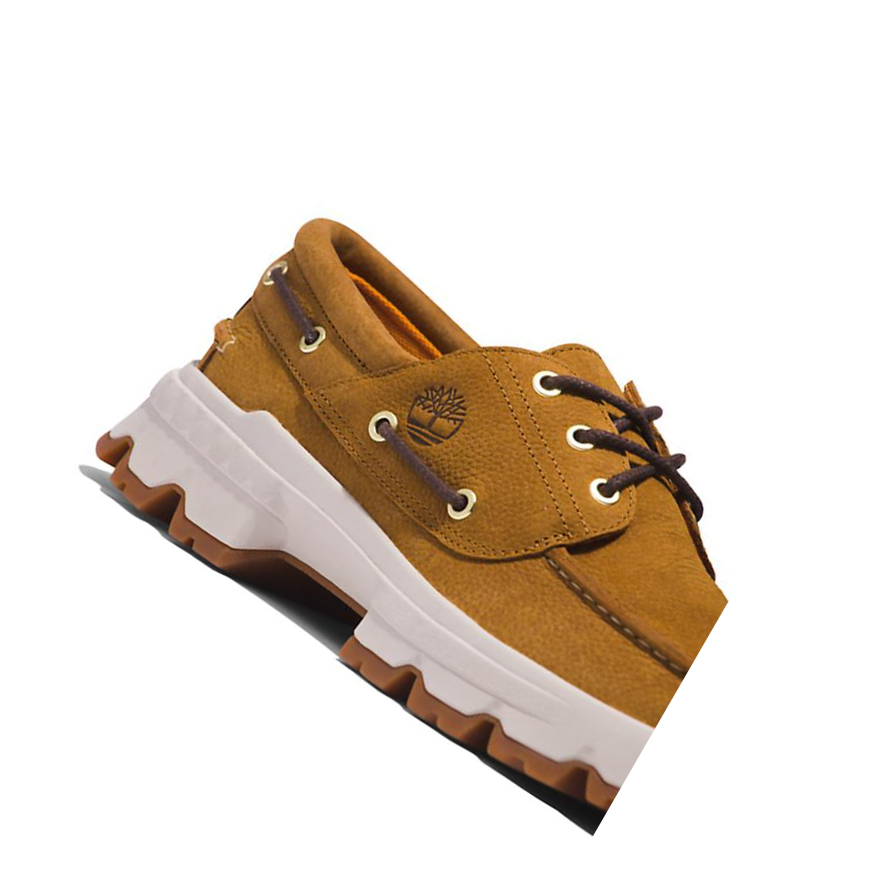 Men's Timberland GreenStride™ TBL® Originals EK+ Moc-toe Boat Shoes Brown | BUM-420786