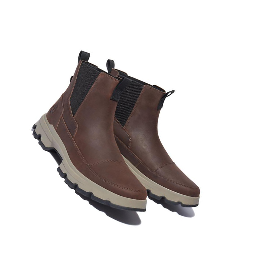 Men's Timberland GreenStride™ TBL® Originals Ultra Chelsea Boots Dark Brown | MVF-068712