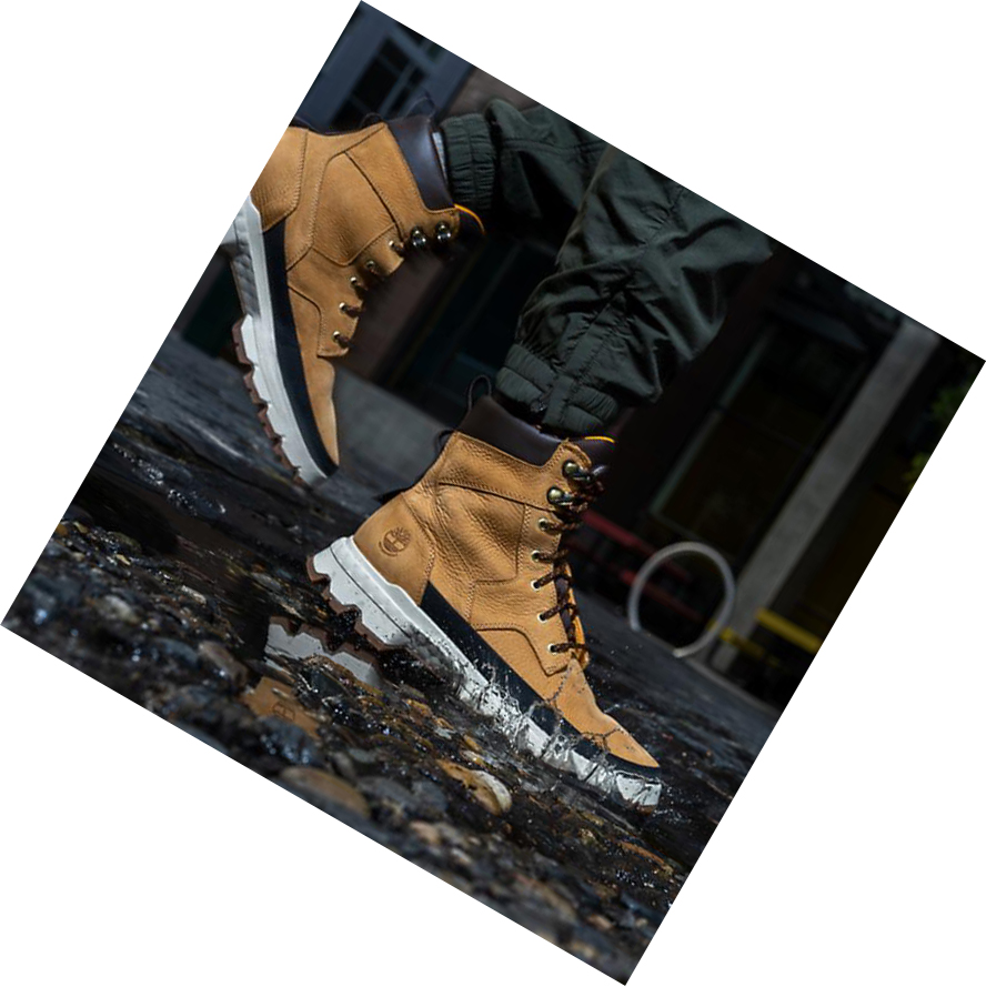 Men's Timberland GreenStride™ TBL® Originals Ultra Waterproof Winter Boots Yellow | XVR-052978