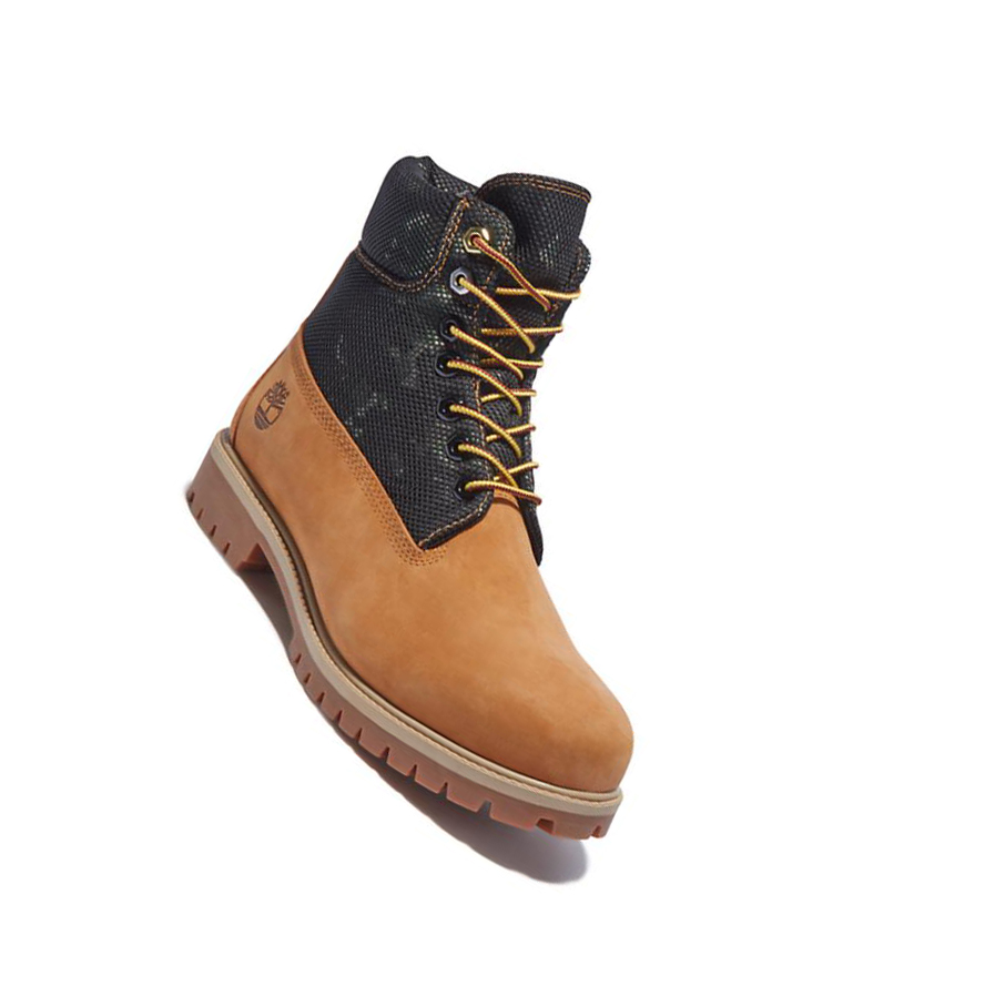 Men's Timberland Heritage Original 6-inch Boots Yellow | JPS-581340