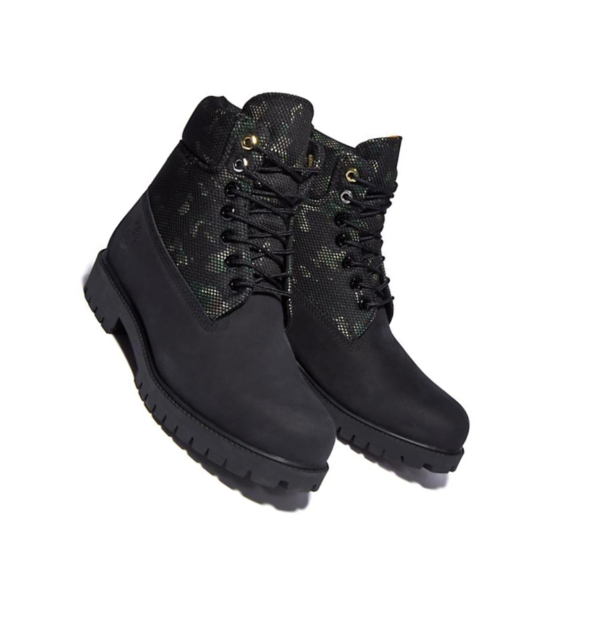 Men's Timberland Heritage Original 6-inch Boots Black | NTB-058792