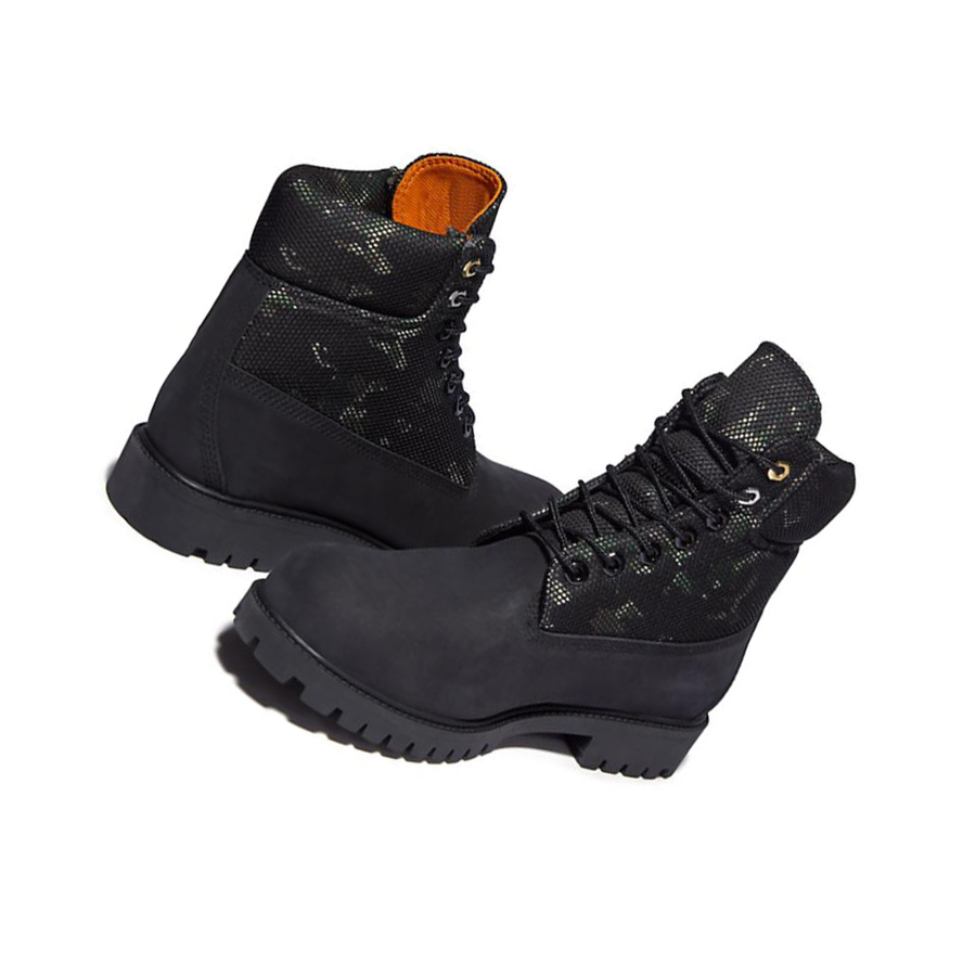 Men's Timberland Heritage Original 6-inch Boots Black | NTB-058792