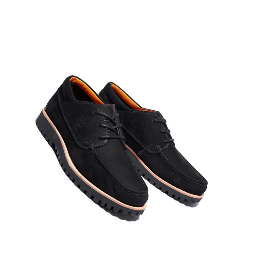 Men's Timberland Jacksons Landing Boat Shoes Black | ACJ-823549