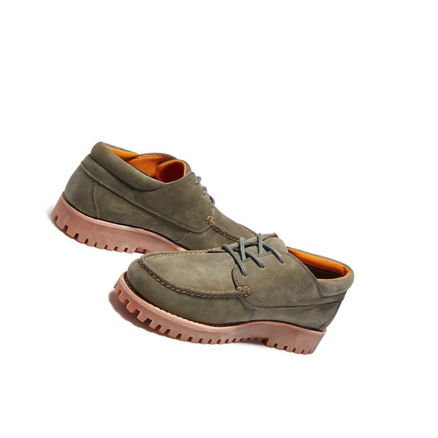 Men's Timberland Jacksons Landing Boat Shoes Green | JEQ-804329