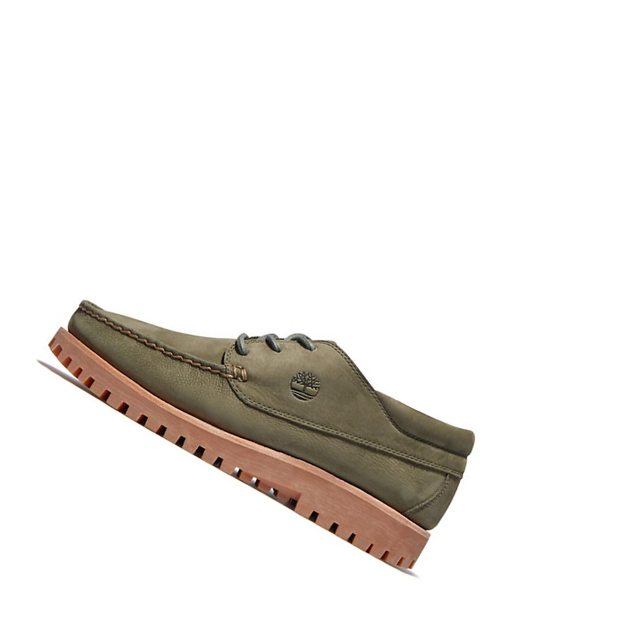 Men's Timberland Jacksons Landing Boat Shoes Green | JEQ-804329