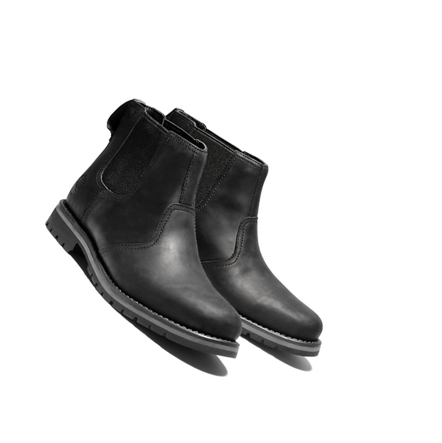 Men's Timberland Larchmont Chelsea Boots Black | CTO-064731