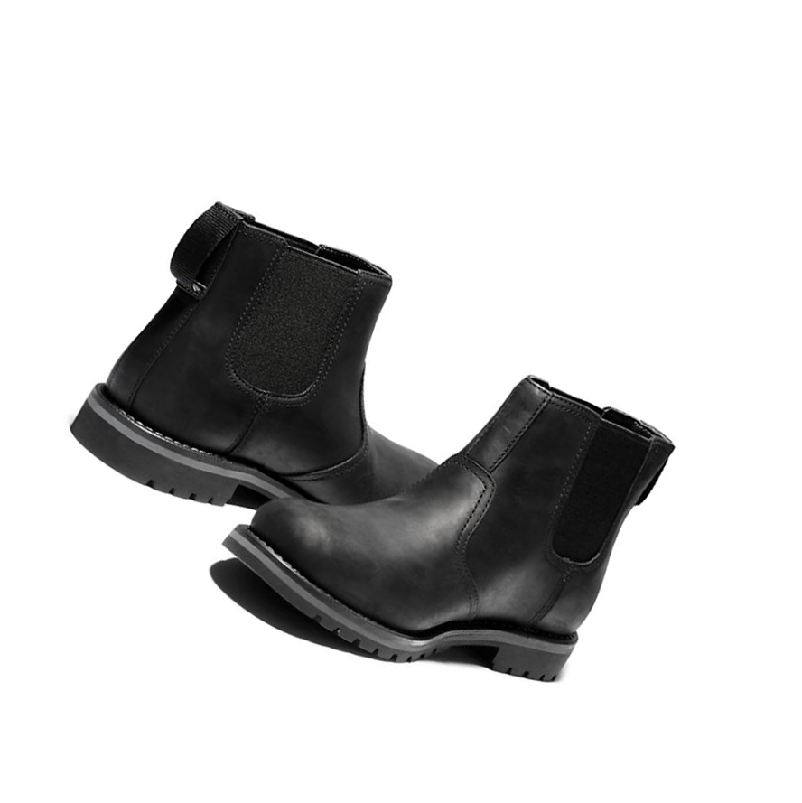 Men's Timberland Larchmont Chelsea Boots Black | CTO-064731