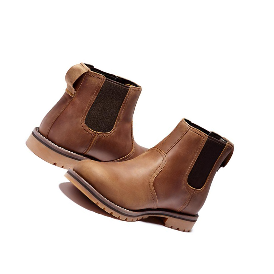 Men's Timberland Larchmont Chelsea Boots Light Brown | JNX-538021