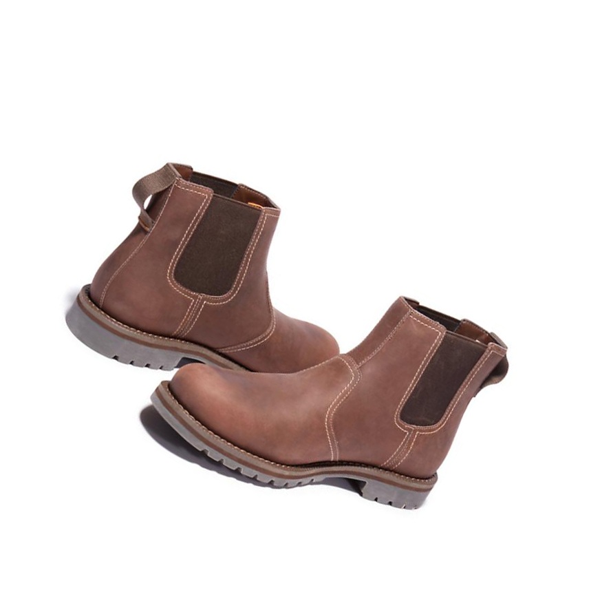 Men's Timberland Larchmont Chelsea Boots Light Brown | MWY-930265