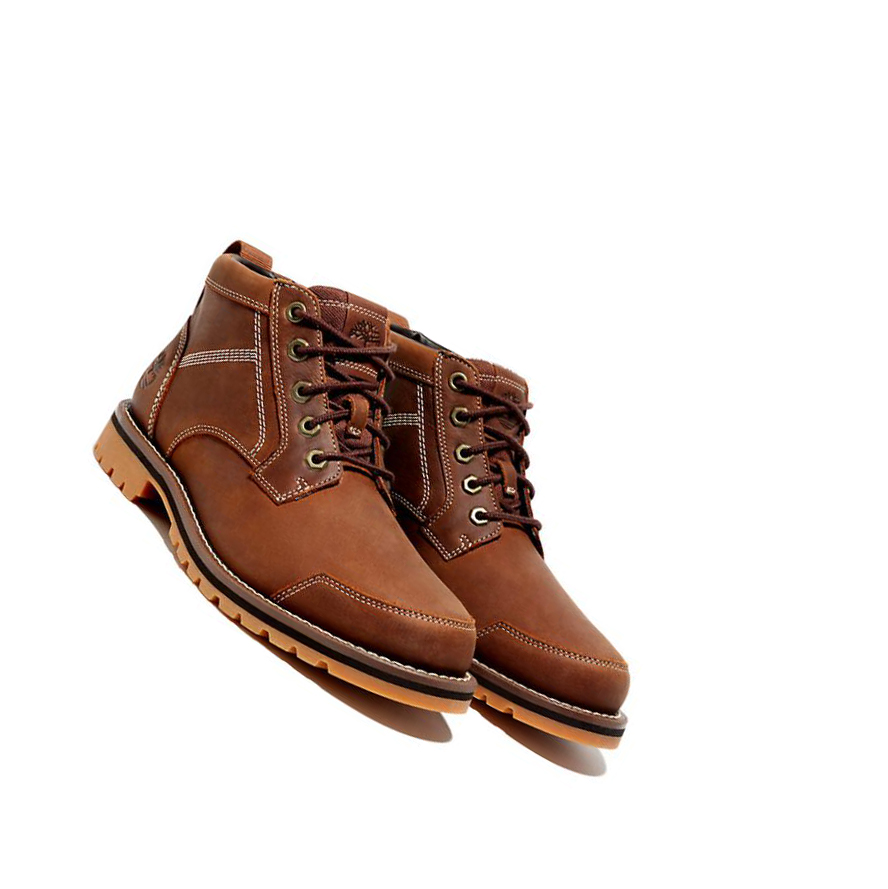 Men's Timberland Larchmont II Leather Chukka Boots Brown | ZGK-618549