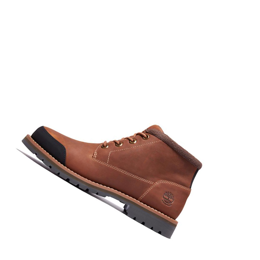 Men's Timberland Larchmont Lined Chukka Boots Brown | AYD-124536