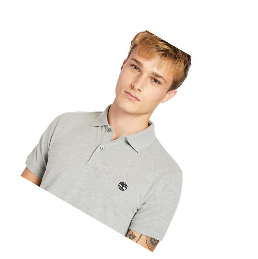 Men's Timberland Merrymeeting River Polo Grey | DOQ-056139