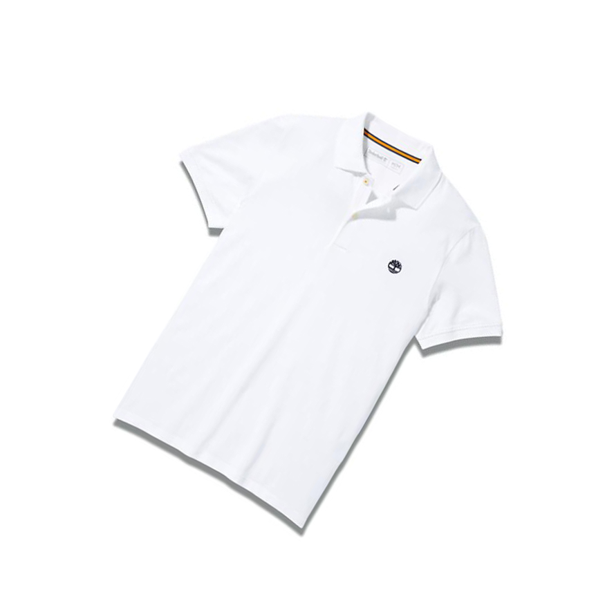 Men's Timberland Merrymeeting River Polo White | PLU-410569