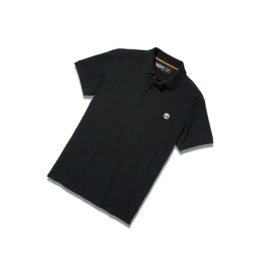 Men's Timberland Merrymeeting River Polo Black | PMS-608541