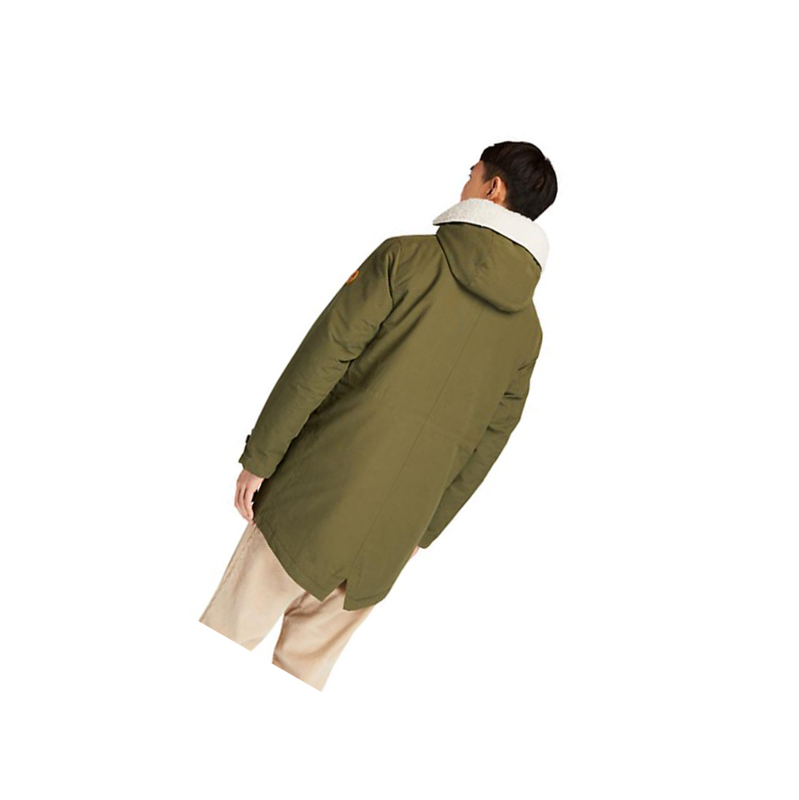 Men's Timberland Mount Kelsey Fishtail Parka Jackets Dark Green | IMR-671259