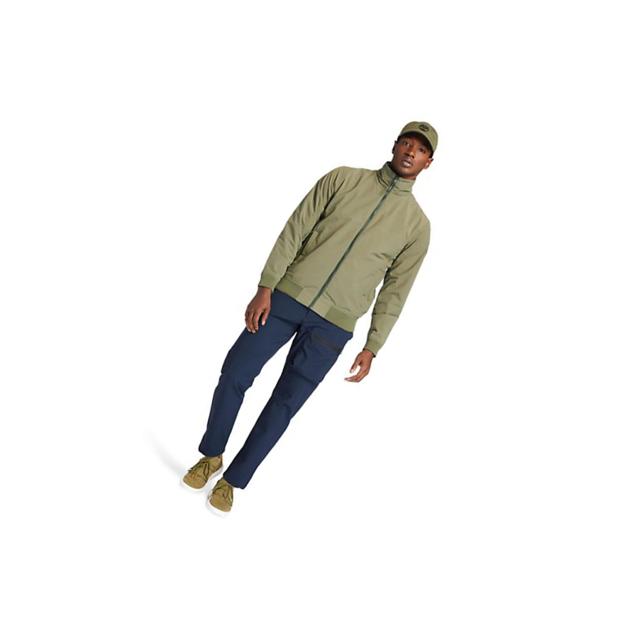 Men's Timberland Mount Lafayette Bomber Jackets Green | AMI-756814