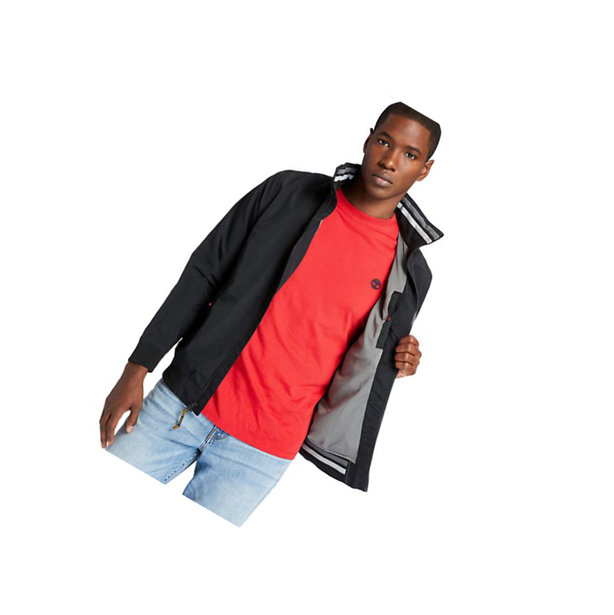 Men's Timberland Mount Lafayette Bomber Jackets Black | MAR-072536