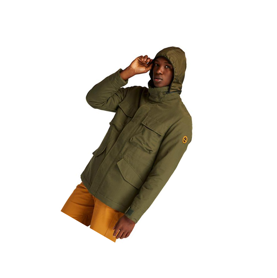 Men's Timberland Mt. Kelsey Field Bomber Jackets Dark Green | NTQ-861453