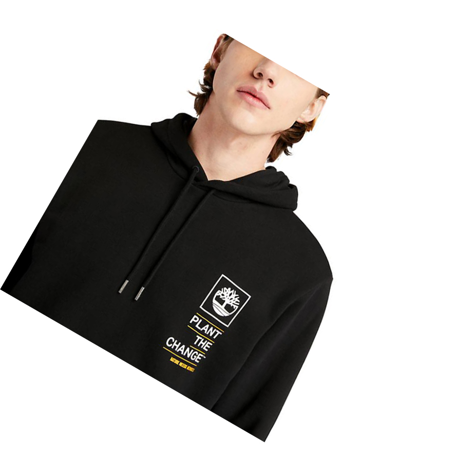 Men's Timberland Nature Needs Heroes™ Graphic Hoodie Black | LAJ-431570