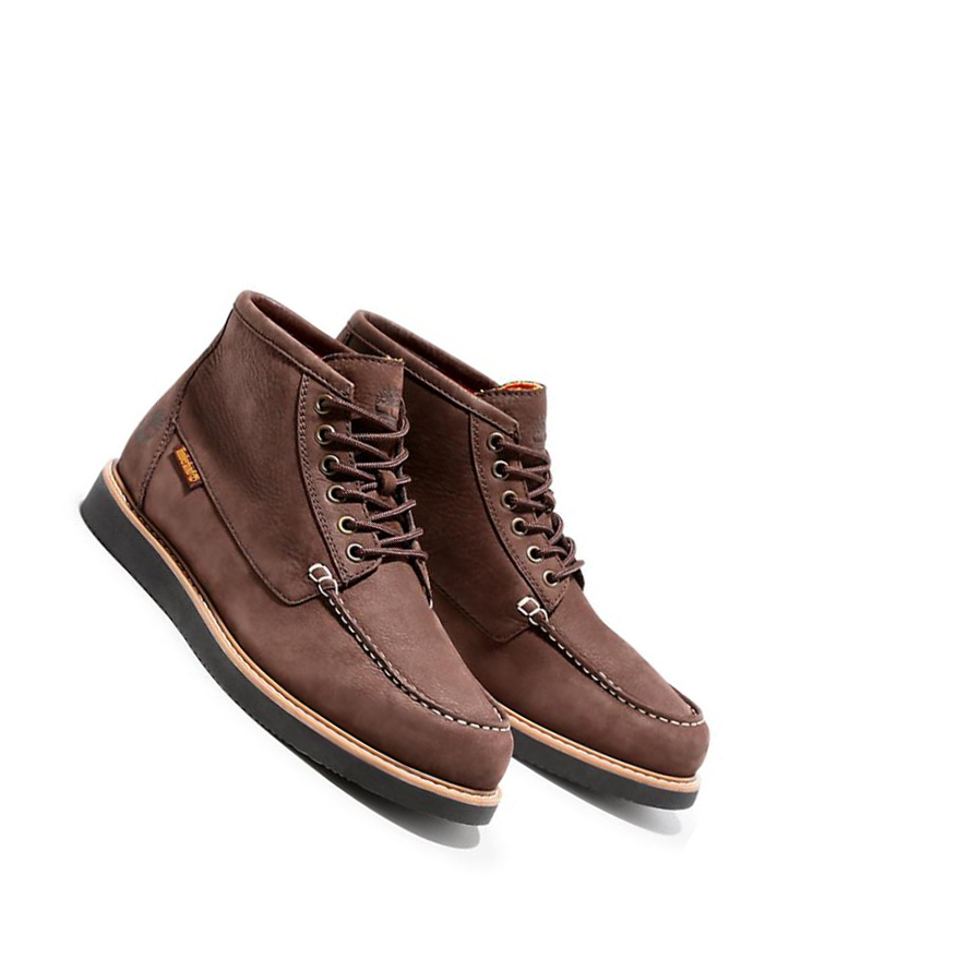 Men's Timberland Newmarket II Moc-toe Chukka Boots Brown | KYX-098142