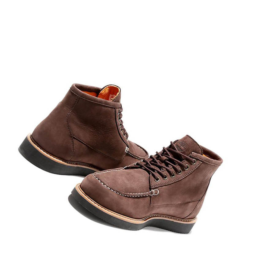 Men's Timberland Newmarket II Moc-toe Chukka Boots Brown | KYX-098142