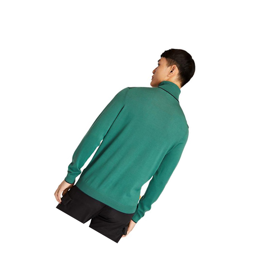 Men's Timberland Nissitissit River Merino Sweater Green | EKY-456231